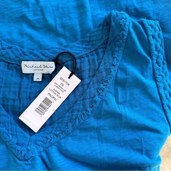 NWT Michael Stars V-Neck Tank in Supima Cotton - Size 2X - Picture 5 of 7